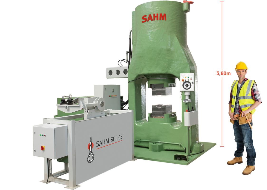 SAHM 400t down stroke swaging machine