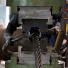 Working with 4000t hydraulic press